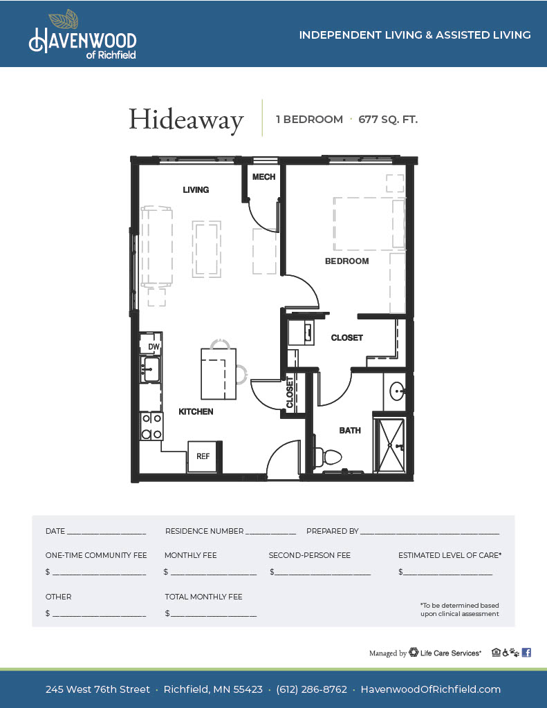 Havenwood hideaway floor plan