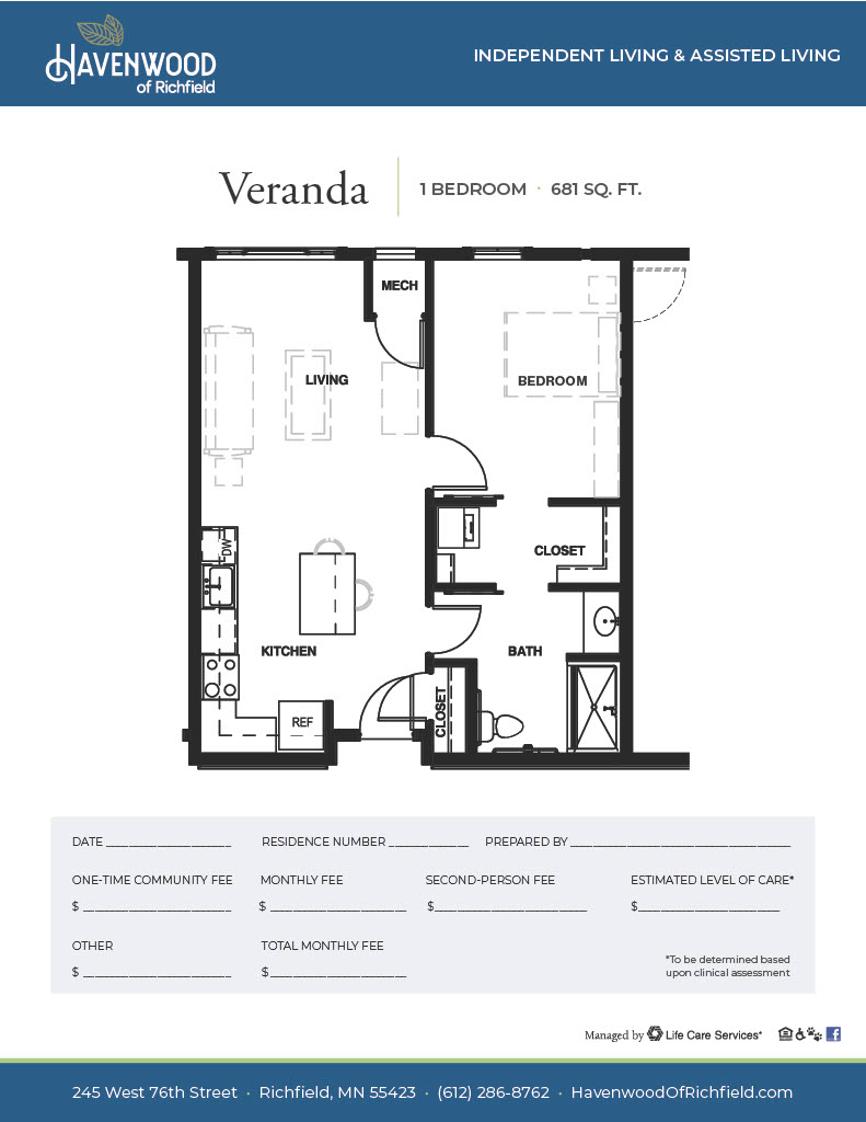 Havenwood Veranda floor plan