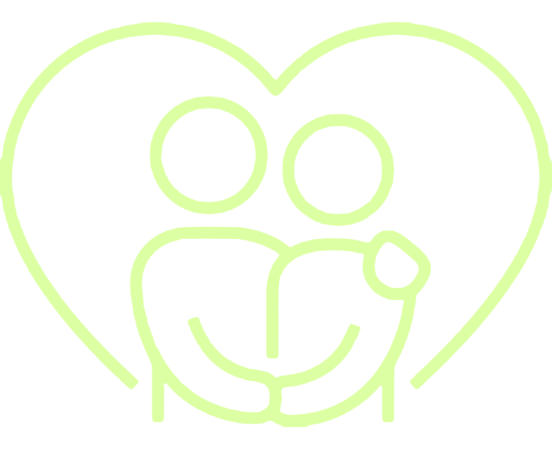 memory-care-icon-bright illustration of two figures hugging and a heart around them