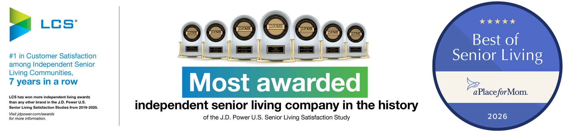 JD power award and a place for mom award